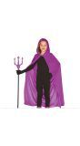 Paarse velvet cape kinderen