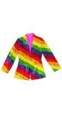 Pailletten colbert dames pride regenboog