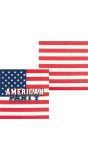 Papieren 'AMERICAN PARTY' Servetten 20 stuks