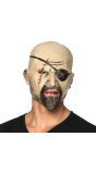 Piraten masker met ooglap en litteken