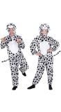 Pluche dalmatier jumpsuit carnaval