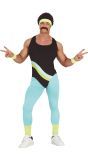 Retro aerobics kostuum man