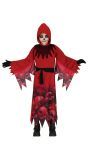 Rood schedel Halloween kostuum kinderen