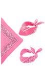 Roze biker bandana