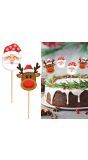 Santa kerst cupcake taart versiering 12 stuks