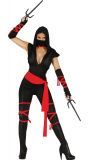 Sexy ninja kostuum dames