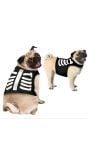 Skelet halloween honden kostuum middel