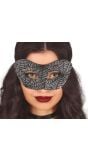 Spinnenweb oogmasker met glitters