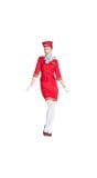 Stewardess Kostuum Dames Rood