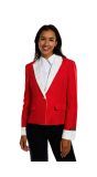 Suitmeister Dames Blazer Kerst Nepbond Rood