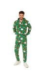 Suitmeister Heren Onesie Kerstman & Elfen Groen