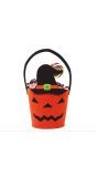 Trick or treat pompoen heks mandje halloween