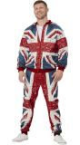 Union Jack Man Trainingspak Rood en Blauw