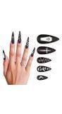 Vampier nagels zwartwit