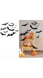 Vleermuis silhouetset Halloween