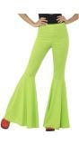 Wijde dames hippie broek groen