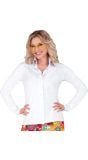 Witte dames blouse carnaval