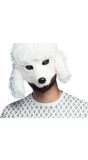 Witte Poedel Hond Masker