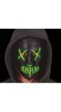 Zwart Halloween lichtmasker