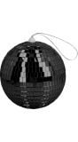 Zwarte Disco Bal 15 cm