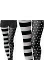 Zwarte skelet legging meisjes