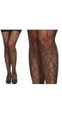 Zwarte spinnenweb panty Halloween dames