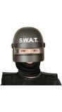 Zwarte SWAT helm kind