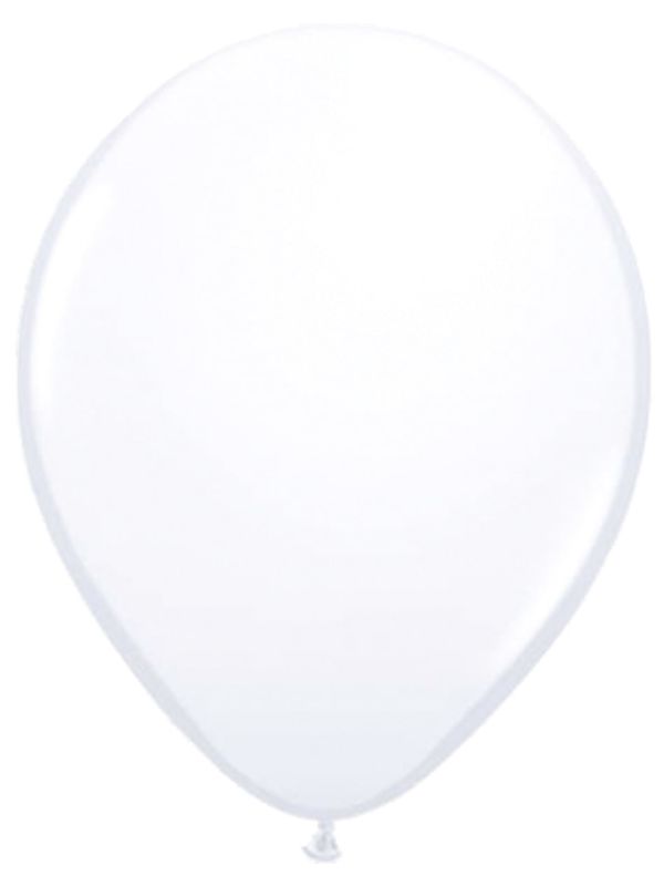 20 witte ballonnen 13cm