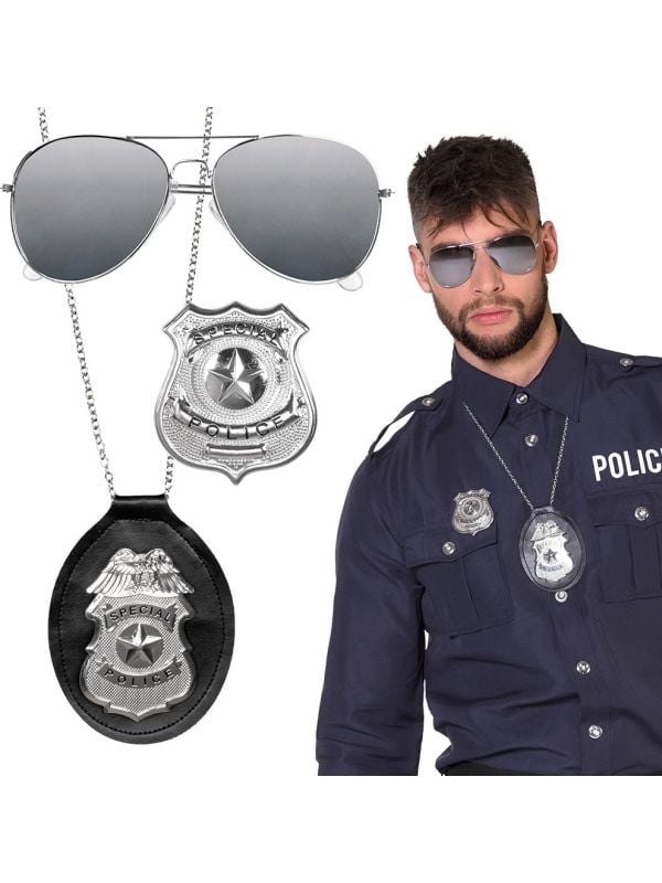 3-delig Special Police Accessoires Set