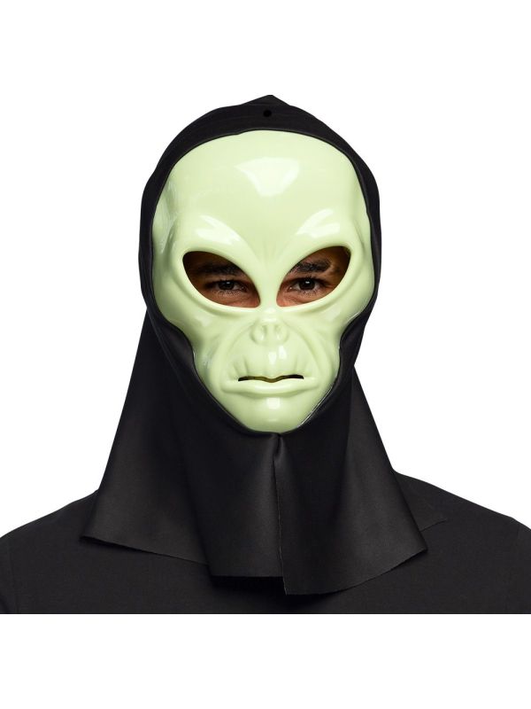 Alien Halloween Hoofdmasker met Capuchon