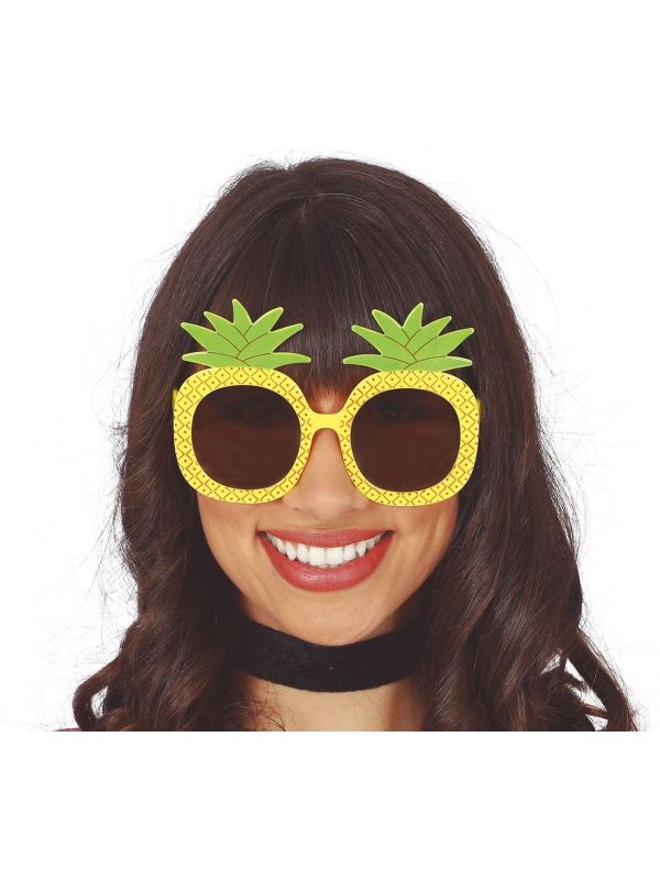 Vallen vrije tijd Kijkgat Ananas zonnebril | Carnavalskleding.nl