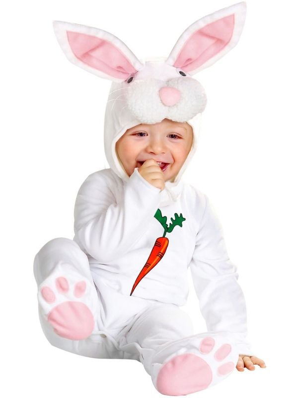 heet Tablet Pardon Baby konijnen onesie | Carnavalskleding.nl