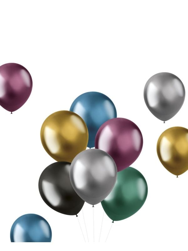 Ballonnen metallic intense 10st