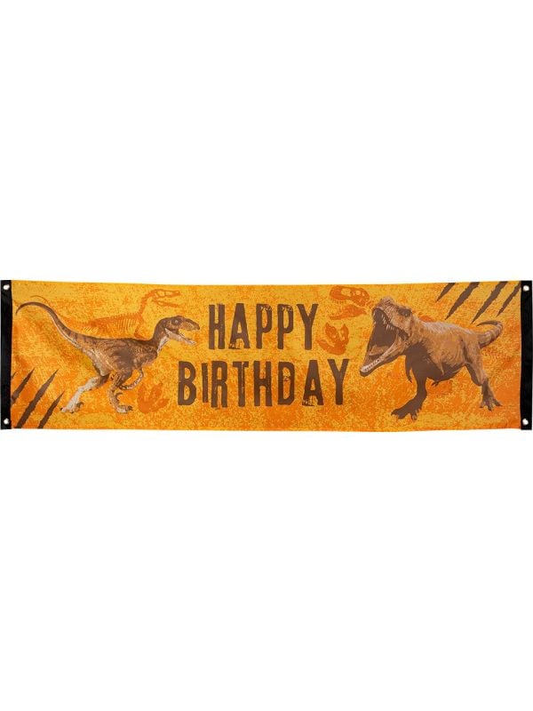 Banner T-Rex 'Happy Birthday'