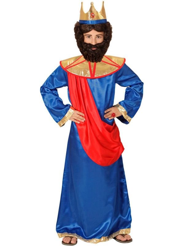 Spanning vaas Welsprekend Bijbel koning kostuum kind | Carnavalskleding.nl