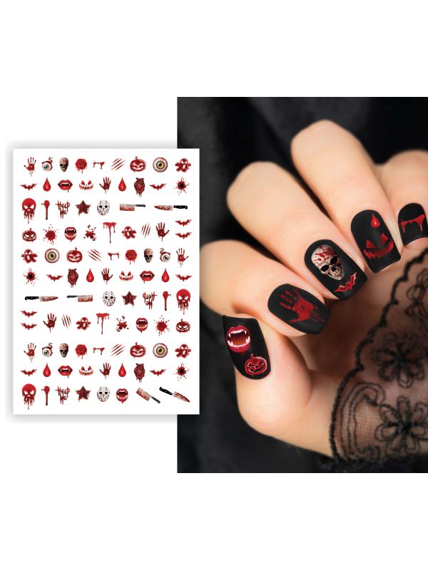 Bloedhorror nagelstickers