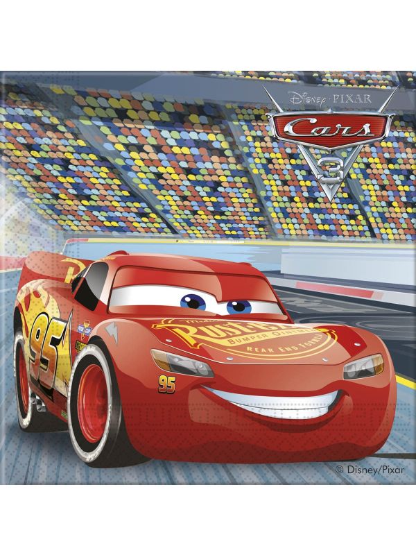 Cars 3 kinderfeestje servetten 20 stuks