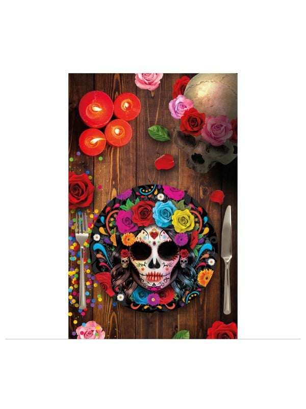 Catrina dia de los muertos bordjes