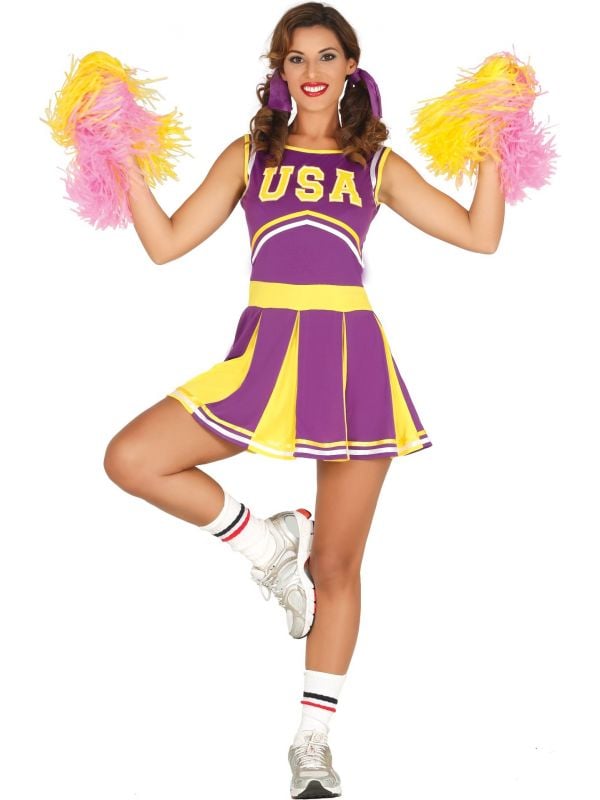 Mannelijkheid Montgomery maandelijks Cheerleader outfit dames | Carnavalskleding.nl