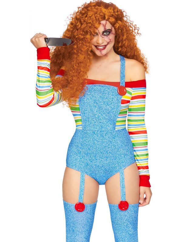 achter Besmettelijke ziekte Loodgieter Chucky kostuum dames | Carnavalskleding.nl