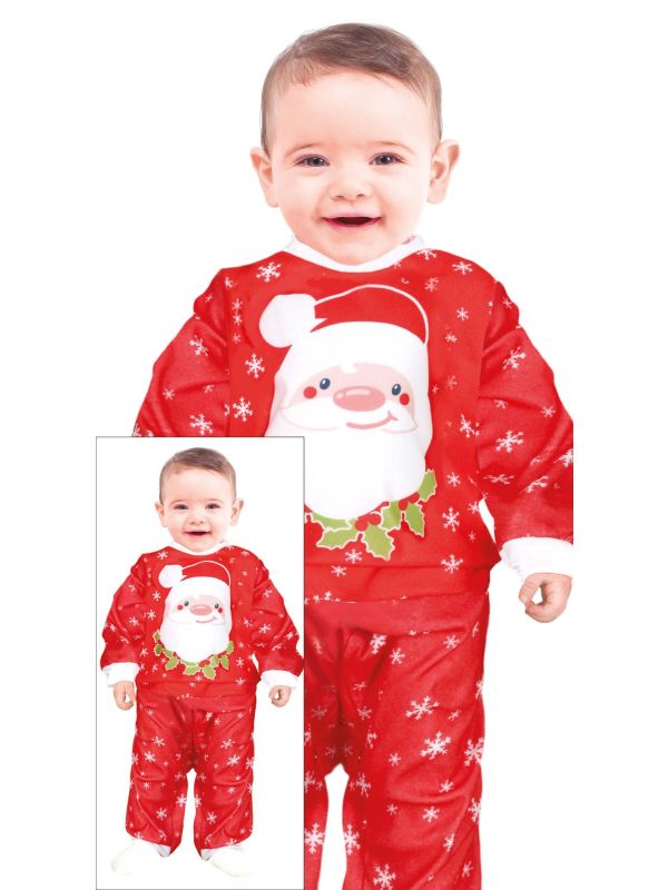 Cool santa kerst jumpsuit baby