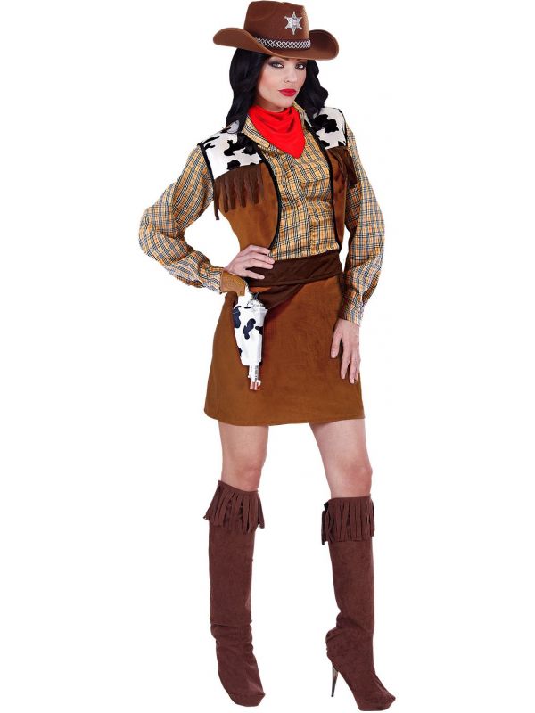 vloeiend vee hoofdkussen Cowgirl wild west kostuum | Carnavalskleding.nl