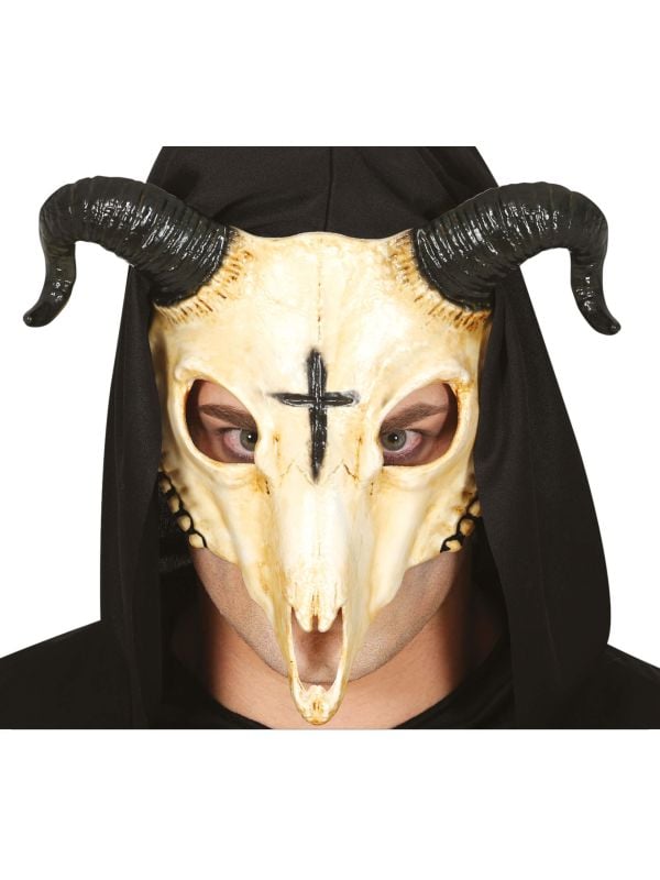 Cult priester ram schedel masker