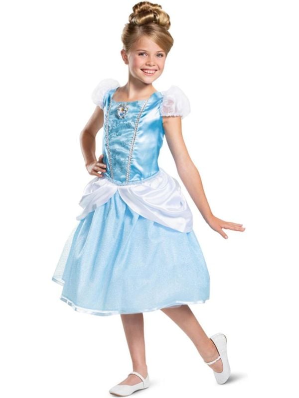 Disney Cinderella Meisjes Kostuum Blauw