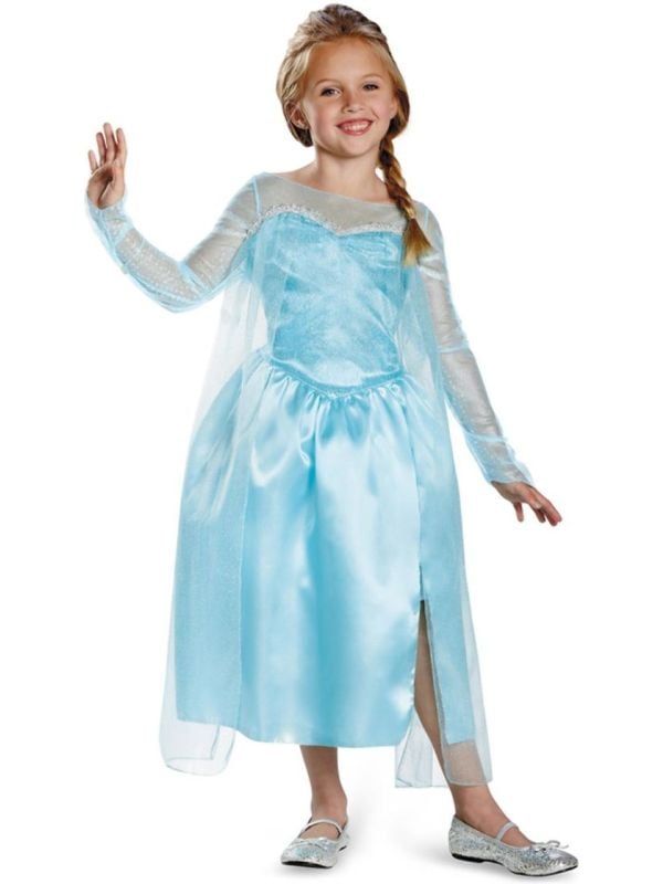 Disney Frozen Elsa Meisjes Kostuum Blauw