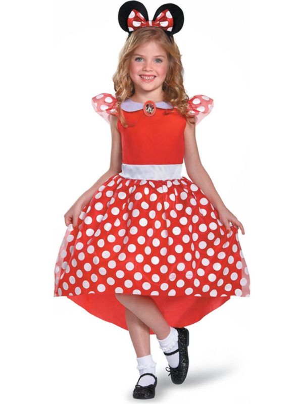 Disney Minnie Mouse Meisjes Kostuum Rood