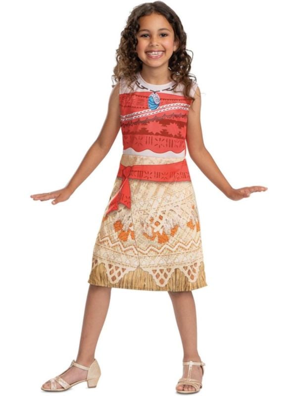 Disney Moana Vaiana Meisjes Kostuum Rood