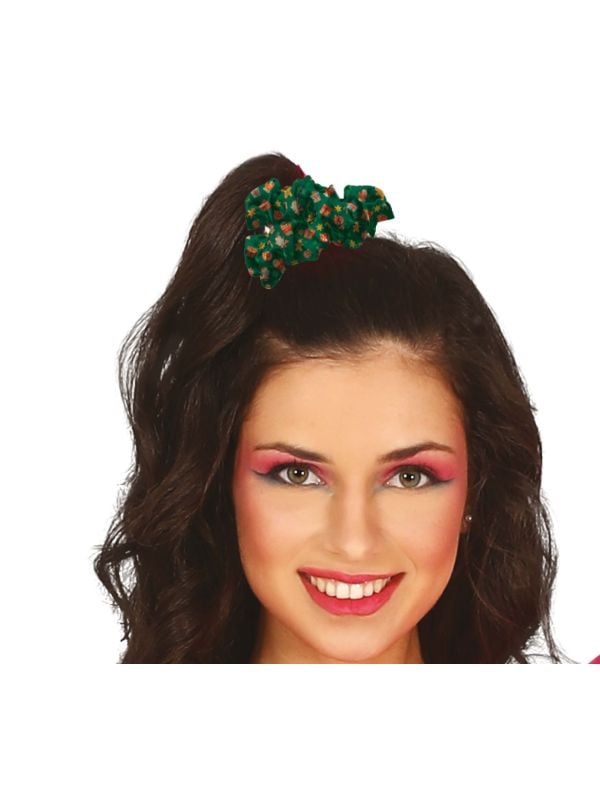 Foute kerst scrunchie groen