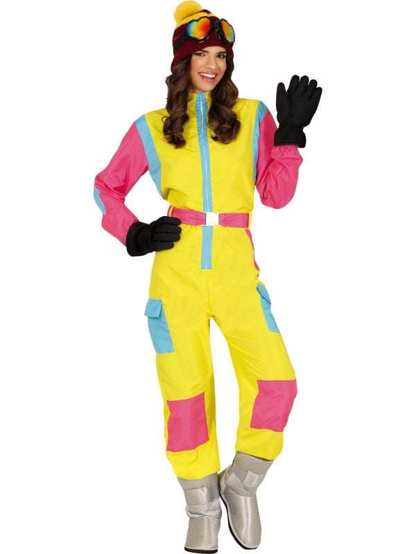 Gele 80's Skiers Dames S