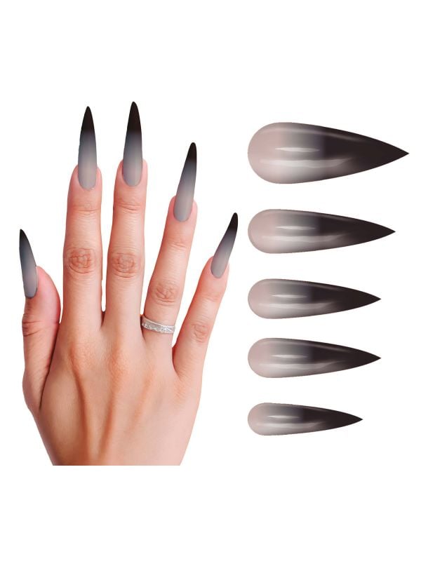 Gothic nagels grijs